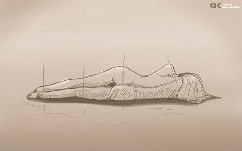 A collection of anatomy and pose references for artists. Female Laying Down Pose, Laying Down Pose Drawings, Sculpture Sketch, Body Sketches, Human Figure Drawing, Female Art Painting, Figure Sketching, Contemporary Sculpture, Sketch Inspiration