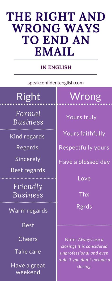 Professional English. This quick lesson will help you stop stressing about how to end your English emails. Watch the video and participate in the lesson discussion by visiting the online lesson. Professional English, Proper English, Email Writing, Stop Stressing, Right And Wrong, Professional Skills, Business Writing, English Writing Skills, English Tips