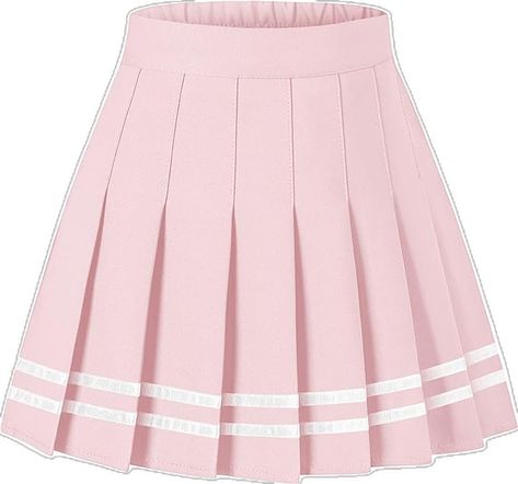 Pink Tennis Skirt, Womens Pleated Skirt, Pink Pleated Skirt, White Pleated Skirt, Pink And White Dress, High Waist Short, Pleated Long Skirt, Women Pink, Versatile Outfits