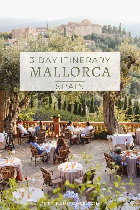 See the best of Mallorca in 3 days | Itinerary in Soller, Deia, Valldemossa and Palma | Spain Travel Mallorca Itinerary, Best Cities In Spain, Deia Mallorca, Palma Spain, Backpacking Spain, Mallorca Island, Spain Itinerary, Spain Culture, Spain Travel Guide