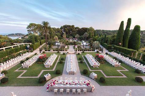 The Wedding Planners Monaco on Instagram: “Symmetry to respect the architecture of the French Gardens of @villaephrussi | Wedding planned & designed by WPM @theweddingplannersmonaco…” Wedding In Monaco, Wedding Monaco, Monaco Wedding, Outdoor Tent Wedding, Riviera Wedding, French Gardens, French Riviera Wedding, Wedding Space, Bridal Preparation