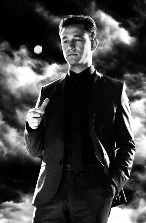 Joseph Gordon-Levitt in Sin City: A Dame to Kill For Joseph Gordon Levitt Batman, Sin City Movie, Anime Stills, Frank Miller Sin City, Sin City 2, Joseph Gordon, Photo Class, Joseph Gordon Levitt, Frank Miller