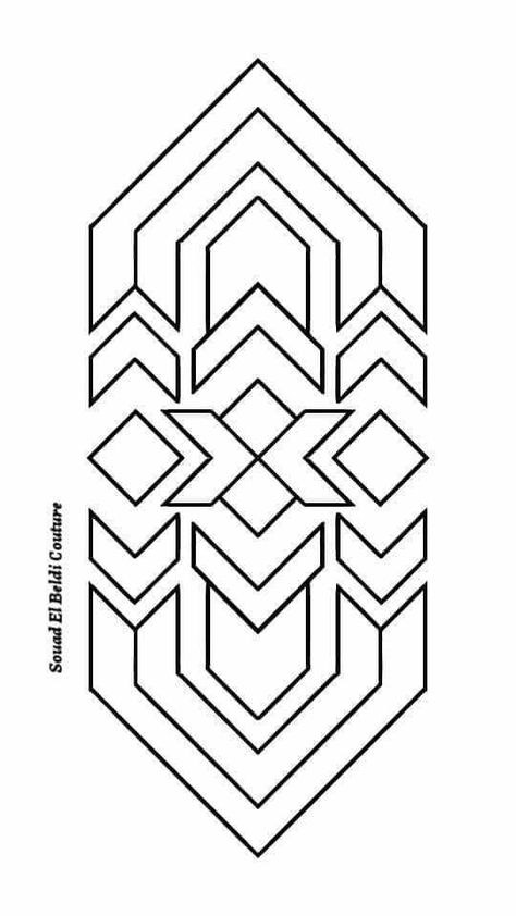 Geometric Motifs Design, Geometrical Motifs, Armband Tattoos, Pattern Svg, Quilting Designs Patterns, Geometric Pattern Art, Geometric Drawing, Punch Needle Patterns, Border Embroidery Designs