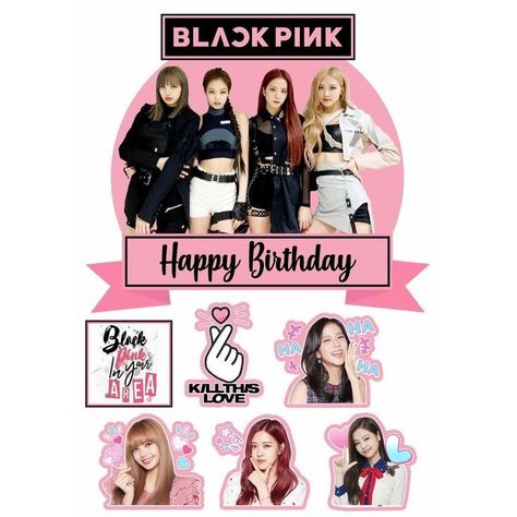 Black Pink Cake Topper Printable Star, Blackpink Cake Topper Free Printable, Black Pink Cupcake Topper Printable, Black Pink Cake Topper Free Printable, Blackpink Cake Topper Printable, Black Pink Cake Topper, Black Pink Printable Topper, Black Pink Printable, Black Pink Happy Birthday