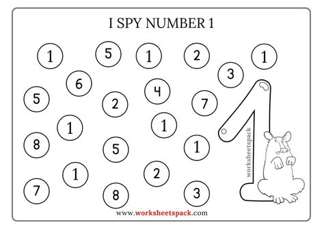 I Spy Numbers Game Free Worksheet - Printable and Online Worksheets Pack I Spy Numbers Free Printable, Number 3 Worksheet, I Spy Numbers, Numbers Worksheet, Numbers Game, Teaching Skills, Number Worksheets, Number Recognition, Number Games