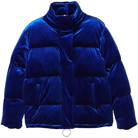 Velvet Anorak (£70) ❤ liked on Polyvore featuring outerwear, jackets, coats, coats & jackets, tops, mango jackets, anorak coat, blue quilted jacket, velvet jacket and velvet turtleneck Turtleneck Jacket, Blue Velvet Jacket, Blue Quilted Jacket, Silver Puffer Jacket, Velvet Turtleneck, Quilted Anorak, Cl Fashion, Best Winter Coats, Velvet Clothes