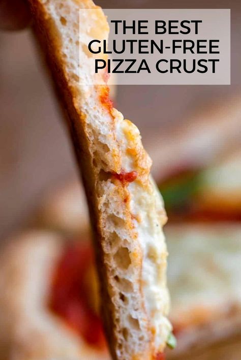 Experience the ultimate gluten-free pizza crust that's both chewy and crispy, perfect for any thickness you prefer. This vegan recipe uses only eight simple ingredients, making it a breeze to prepare. Gluten Free Calzone Dough, Gluten Free Pizza Crust Easy, Gluten Free Pizza Base, Gluten Free Pizza Crust Recipe, Gluten Free Pizza Dough, Sourdough Pizza Crust, Gluten Free Pizza Crust, Pizza Base, Gf Baking