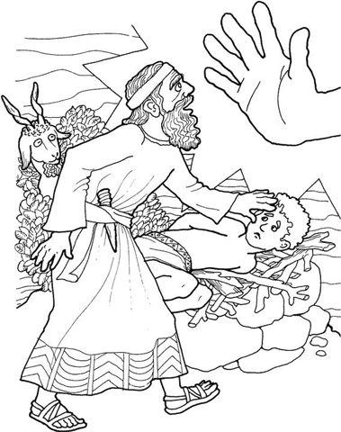 Holy Spirit Interactive Kids: Coloring Pages - Scenes from the Old Testament: Abraham and Isaac Abraham Bible Story, Abraham And Isaac, Bible Coloring Sheets, Story Of Abraham, Old Testament Bible, Sunday School Coloring Pages, Abraham And Sarah, Bible Story Crafts, Kids Coloring Pages