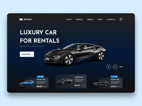 #car Car Rental Website Design Inspiration, Car Rental Website, Car Rental App, Uiux Design, Header Design, Website Header, Car Rentals, Website Header Design, Website Banner