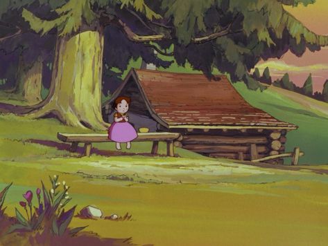 Heidi Core, Heidi Aesthetic, Heidi Cartoon, Childhood Aesthetic, Masterpiece Theater, Childhood Cartoons, Classic Anime, Favorite Paint, Pinturas Disney