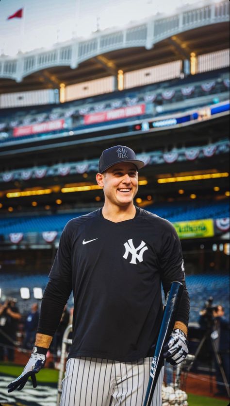 Yankees Aesthetic, New York Yankees Wallpaper, Yankees Wallpaper, Ole Miss Baseball, Baseball Men, Anthony Rizzo, 3 Strikes, Damn Yankees, Yankees Baseball