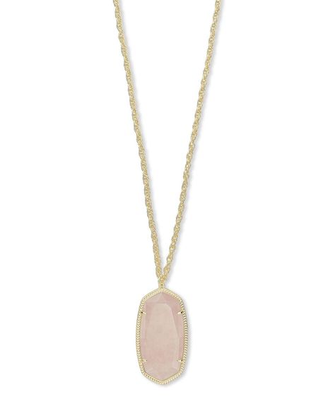 PRICES MAY VARY. Versatile: A style made for whatever’s on your schedule that day. Pair it with your favorite cocktail dress or a casual pair of jeans – either way, this necklace is sure to shine. Custom Stone: This style is made with a material unique to Kendra Scott. We love finding new ways to implement genuine stones, and the Rae Necklace is proof of that. Details: This necklace measures 32" length and 4.25" L x 1.6" W, 30'' L with 2'' extender. Gift Box & Jewelry Bag: Your Kendra Scott Jewe Pearl Clothing, Gift Box Jewelry, Rose Gold Quartz, Kendra Scott Necklace, Jewelry Bag, Long Pendant Necklace, Broken Chain, Box Jewelry, Long Pendant