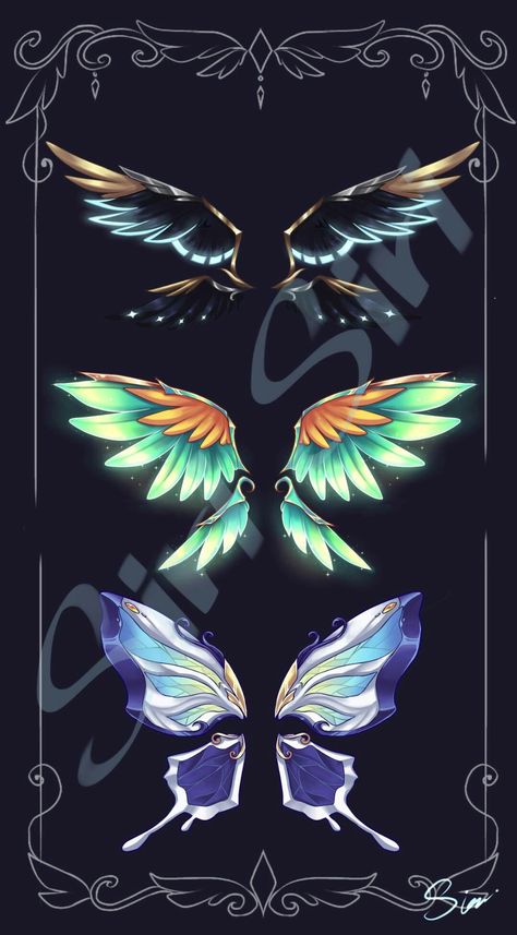 Cardboard Wings, Angel Wings Clip Art, Elf Wings, Magic Wings, Drawing Ideas List, Wings Drawing, Super Powers Art, Dragonfly Wings, Anime Butterfly