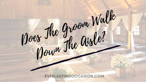 Does The Groom Walk Down The Aisle? Find out how the groom typically gets to the alter; whom with and at what time during the procession. We also look at why it is nice to have the groom walk down the aisle #groom #wedding #weddings #aisle Mother Of The Groom Walking Down Aisle, Who Walks Down The Aisle Order Of, Wedding Processional, Anna Grace, Walk Down The Aisle, Catholic Wedding, Bridesmaids And Groomsmen, Walking Down The Aisle, The Groom