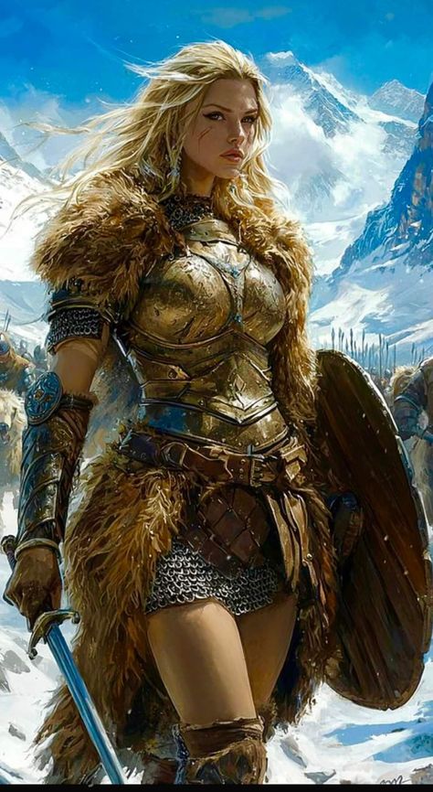 Barbarian Woman, Spartan Women, Viking Warrior Woman, Arte Viking, Viking Character, Warrior Art, Dungeons And Dragons Classes, Heroic Fantasy, Gothic Fantasy Art