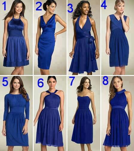 Royal blue... love it.. Cobalt Blue Dress, Blue Evening Dresses, Different Dresses, Blue Wedding, Model Dress, Future Wedding, Wedding Stuff, Different Styles, One Shoulder Formal Dress