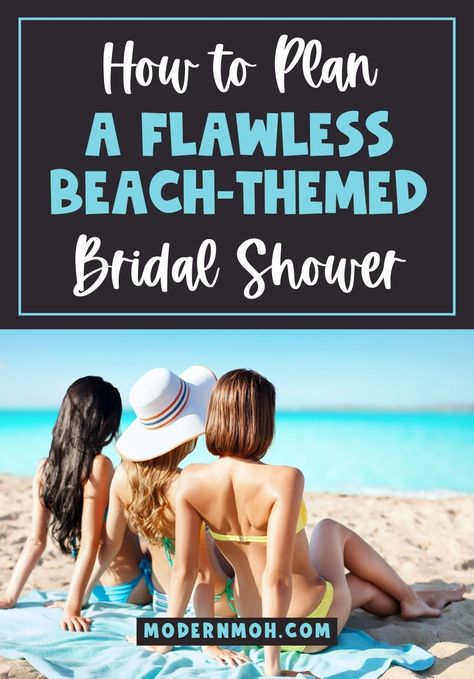 With our guide, dive into the details of crafting an unforgettable beach-themed bridal shower. Discover all you need to know, from beach bridal shower ideas to coastal decorations to create a memorable bridal shower on the beach. Tap here for the best beach bridal shower theme ideas! | Hen Party Ideas Beach Bridal Shower Theme, Beach Bridal Shower Ideas, Seaglass Decor, Bachelorette Party Budget, Bridal Shower Theme Ideas, Bridal Shower Planning Checklist, Beach Wedding Shower, Minimal Invitation, Wedding Shower Themes