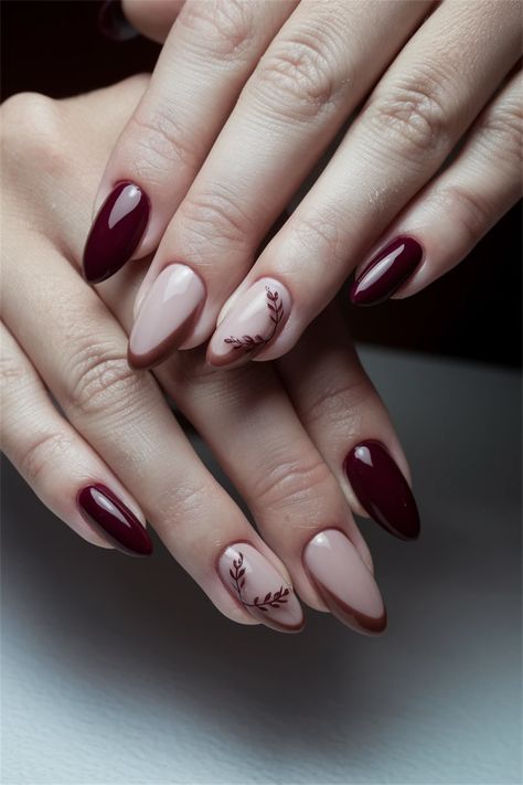 Fall nail ideas come to life with this stunning autumnal design for natural nails. Picture a soft, warm beige base adorned with delicate white accents, mimicking the falling leaves. This style captures the essence of the season while enhancing your natural beauty. Perfect for any occasion, these nails offer a subtle yet sophisticated touch. Embrace the harvest vibes with this elegant look! Pretty Nail Art Designs Autumn, Subtle Autumn Nails, Design For Natural Nails, Natural Autumn Nails, Fall Nails Beige, Neutral Autumn Nails, Nail Ideas For Natural Nails, Ideas For Natural Nails, Nailart Simple Elegant