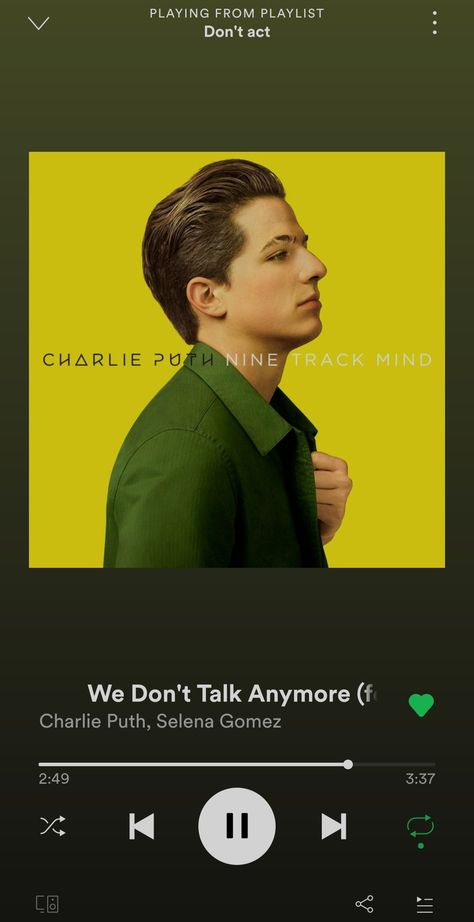 Nine Track Mind, Cool Album Covers, Karaoke Songs, We Dont Talk, Music Album Covers, Marvin Gaye, Meghan Trainor, Charlie Puth, Music Album Cover