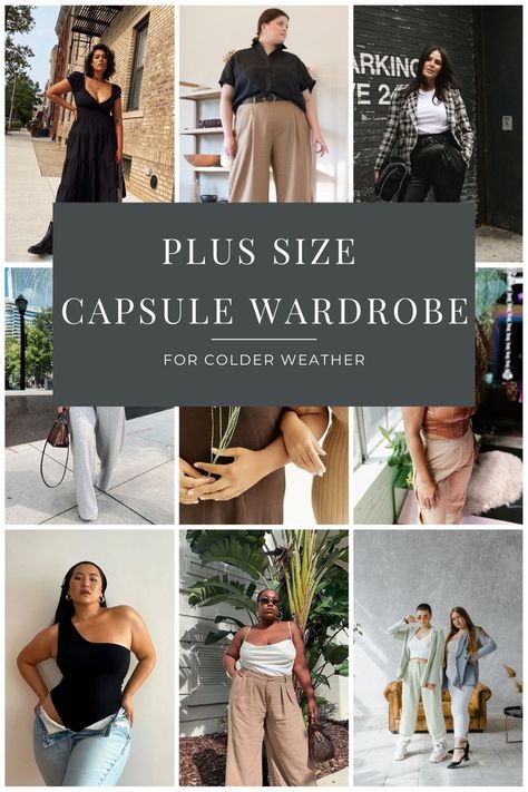 Looking for a capsule wardrobe to get you through the colder months? Look no further! This perfectly curated list will have you looking chic and feeling warm and comfy. Capsule Wardrobe 30 Year Old, Plus Size Capsule Wardrobe 2023, Plus Size Wardrobe Capsule, Capsule Wardrobe Plus Size, Plus Size Capsule, Chloe Outfit, Plus Size Capsule Wardrobe, Capsule Wardrobe Women, Capsule Wardrobe Pieces