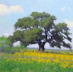 Oak Trees Landscaping, German Landscape, Acrylic Painting Landscape, 19th Century Landscape, Oil Painting Trees, Art Scenery, Tree Watercolor Painting, Landscape Painting Tutorial, Easy Acrylic Painting