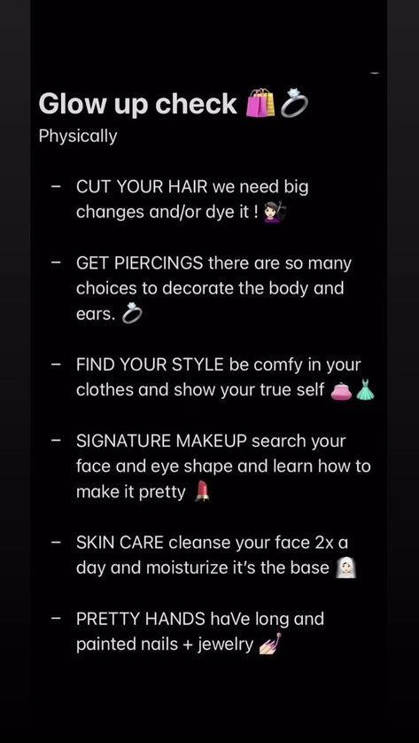 It Girl Skincare, Glow Up Tips For Teens, Glow Up Aesthetic, 8th Grade Tips, Glow Ups, Glow Up Checklist, Girl Skincare, Glow Up Challenge, Tips For Teens