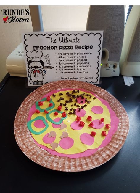 5 Hands-On Activities for Teaching Fractions that your Students will LOVE! Kindergarten Restaurant, Math Exhibition, Fractions Project, Fun Fractions Activities, Math Carnival, Fractions Craft, Math Fraction Activities, Pizza Fractions, Third Grade Fractions