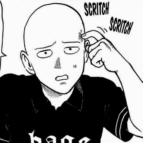 Saitama Before Bald, Saitama Pfp Manga, Saitama Eating, Saitama Manga Art, Saitama Manga Icon, Saitama Funny Face, One Punch Man Manga Icons, Opm Pfp, One Punch Man Pfp