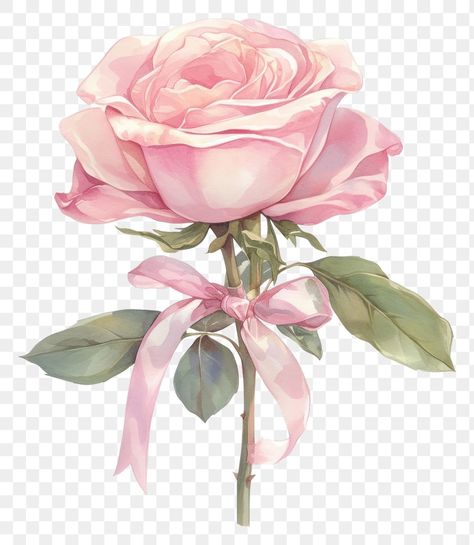 Pink Rose Png, Coquette Flowers, Pink Ribbon Png, Flower Bouquet Png, Ronaldo 9, Pink Drawing, Illustration Kunst, Rose Png, Pink Png