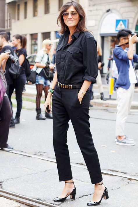 Heels Work Outfit, Emmanuelle Alt Style, Camille Rowe, Zapatos Mary Jane, Emmanuelle Alt, Look Office, Milan Fashion Week Street Style, Lady Like, Jeanne Damas