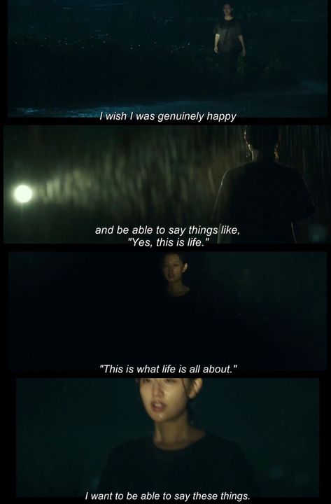 Quotes Saddest Feelings Aesthetic, Kdrama Saddest Quotes, Film Storyboard, Concert Quotes, My Liberation Notes, Shape Poems, Liberation Notes, Tv Series Quotes, Quotes Drama Korea