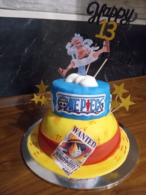 #luffy #gear5 #manga #cake Gateau One Piece, Monkey D Luffy Cake, One Piece Cake Anime, One Piece Theme Cake, One Piece Cake Design, One Piece Birthday Cake, One Piece Birthday Theme Party Ideas, One Piece Anime Cake, Luffy Cake