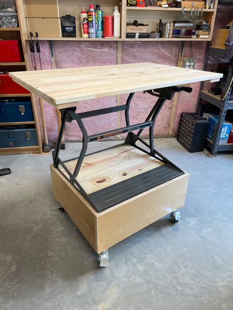 Workmate Hacks, Workmate Upgrades, Workshop Setup, Woodworking Jig Plans, Wooden Workshops, Portable Workbench, Building A Workbench, Mobile Workbench, Woodworking Shop Plans