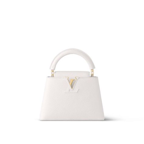 Capucines Mini Capucines - Women - Handbags | LOUIS VUITTON ® Louis Vuitton Capucines White, Lv Capucine, Louis Vuitton Mini Bag, Louis Vuitton Capucines Mini, Louis Vuitton Capucine, Capucines Mini, Louis Vuitton Capucines, Louis Vuitton Official Website, Trunk Bag