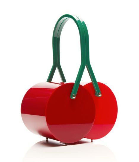 Charlotte Olympia's cherry-shaped bag Funky Purses, Unique Purses, Novelty Bags, Cherry Bomb, Vintage Purses, Vintage Lucite, Cherry On Top, Unique Bags, By Charlotte