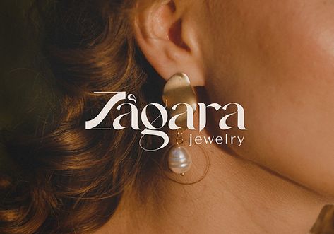 Zagara | Jewelry on Behance #logo #typography #luxury #brand Jewellery Brand Logo, Typography Luxury, Jewelry Brand Identity, Jewelry Store Branding, Luxury Typography, Jewelry Brand Logo, Behance Logo, Store Branding, Logo Aesthetic