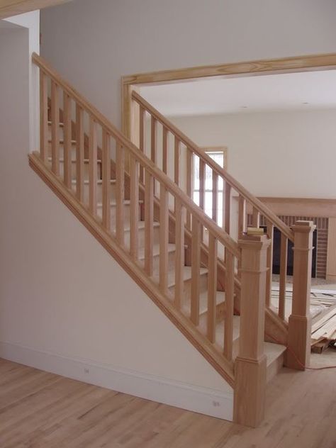 opening up side of stairway | How to transition from stained staircase to painted molding??: Stained Staircase, Banister Remodel, Open Entryway, Entryway Stairs, Open Stairs, Traditional Staircase, Staircase Remodel, Open Staircase, Stair Remodel