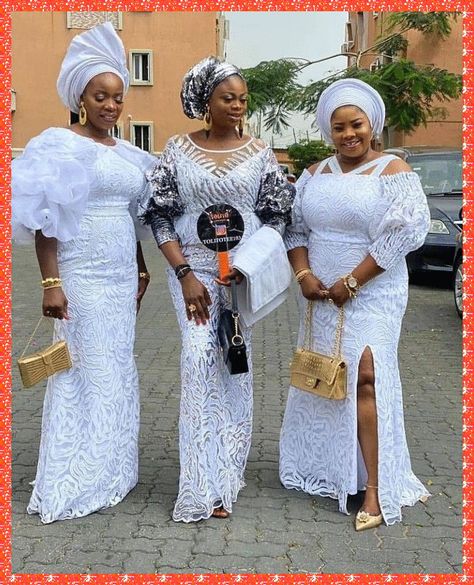 Cord Lace Gown Styles Aso Ebi, White Lace Gown Styles Nigerian, Blouse Lace Styles, Latest Cord Lace Gown Styles, Cord Lace Gown Styles, Lace Gown Styles Aso Ebi, Cord Lace Styles, Lace Skirt And Blouse, White Lace Gown