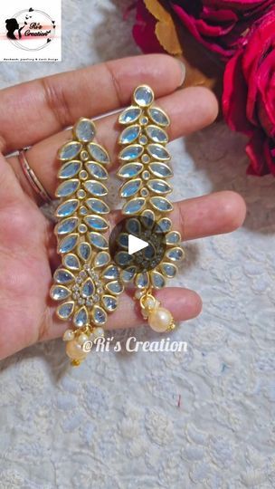 14K views · 747 reactions | Kundan Earrings Making Tutorials 😍😱❤️  #tutorialvídeo #tutorialvideo #tutorial #trending #trendingsong #trendingvideo #handmadeclayjewelry #handmadetutorial #handcrafted #handmaderings #handmadejewelry #handmadeaccessories #accessories #golden #kundanset #kundanearring #earrings #craft #diy #diyvideo #video #instagood #instareels #Instagram | Handmade Jewellery | Tanishk Bagchi · Agar Ho Tum (From "Mr. And Mrs. Mahi") Diy Kundan Jewellery, Earring Making Tutorials, Handmade Clay Jewelry, Kundan Set, Earrings Making, Kundan Earrings, Handmade Fashion Jewelry, Handmade Rings, Handmade Clay