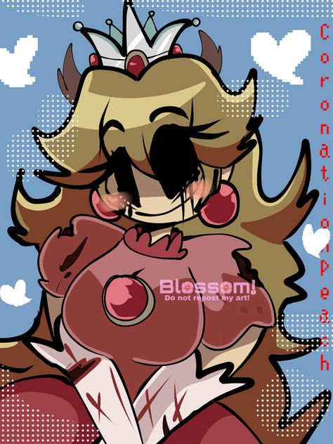 Mario monday night massacre mod!! Lovee her🌸🖤‼️dont repost my art #marioexe The Forest King Peach, Forest King Peach, Coronation Day Peach, Forest King, King Of The Forest, Creepy Games, Genos Wallpaper, Mario Fan Art, Nintendo Fan Art