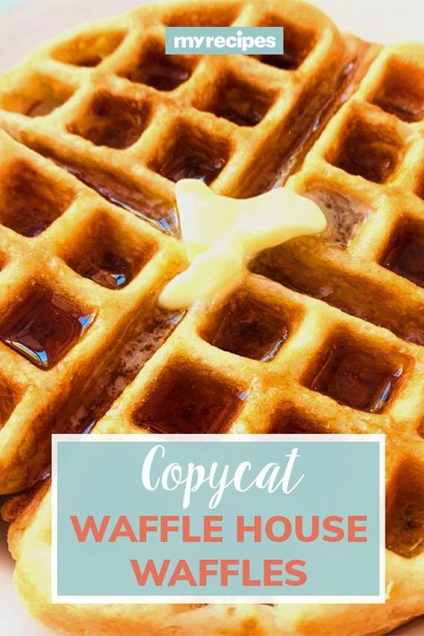 Wafflehouse Waffle Recipe, Best Ever Waffle Recipe, Dense Waffle Recipe, Wafflehouse Waffles Recipe, Gourmet Waffle Recipe, Maple Waffle Recipe, Best Buttermilk Waffles, Waffle House Copycat Recipes, Small Waffle Recipe