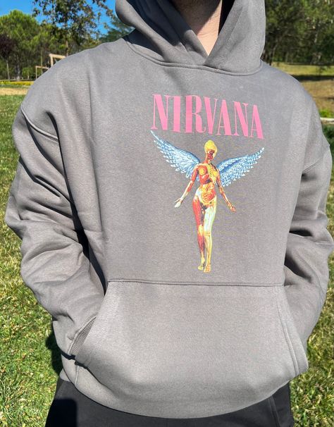 For high-quality trendy Sweatshirt and T-Shirt. Check out our Etsy shop 👇💖 etsy.me/3pBHwrB #hoodie#oversizedhoodie#streetwear#nirvana#sweatshirt Nirvana Hoodie, Nirvana Sweatshirt, Nirvana, Street Wear, Etsy Shop, Sweatshirts, Grey, High Quality, T Shirt