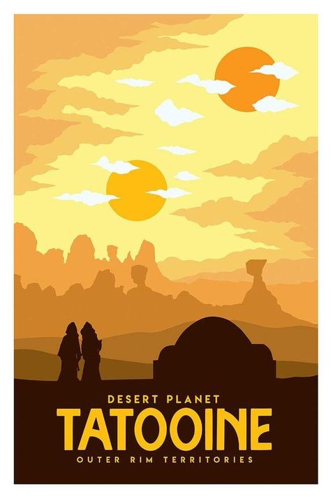 Star Wars Travel Posters, Retro Space Posters, Star Wars Bedroom, Star Wars Planets, Star Wars Painting, Star Wars Background, Star Tours, Stars Wars, Star Wars Wallpaper