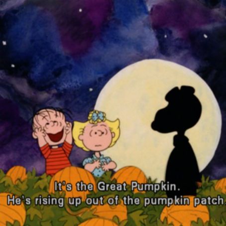 Peanuts Art, Snoopy Pumpkin, Charlie Brown Wallpaper, The Great Pumpkin Charlie Brown, It's The Great Pumpkin Charlie Brown, Great Pumpkin Charlie Brown, Halloween Wallpaper Iphone Backgrounds, It's The Great Pumpkin, The Great Pumpkin