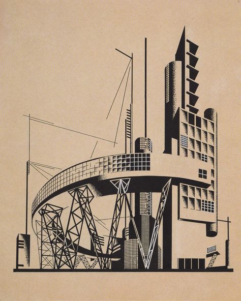 Russian Avant-Garde : Photo Russian Constructivism, Russian Avant Garde, Architecture Sketchbook, House Sketch, Walter Gropius, Brutalist Architecture, Architectural Drawing, Brutalism, Architecture Sketch