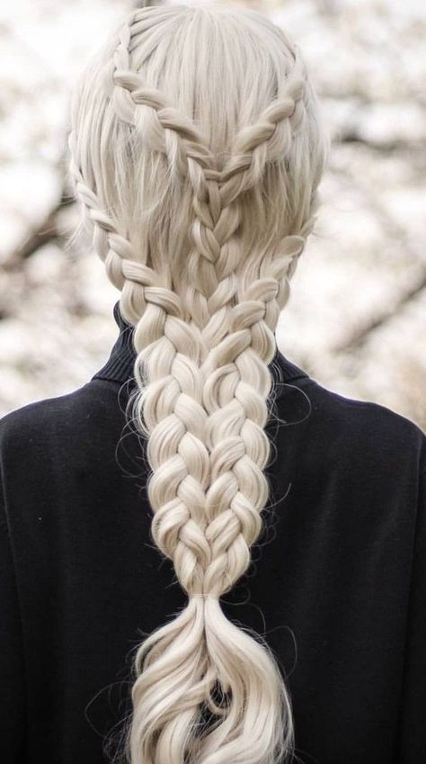 Flesh And Fire, Targaryen Hair, Medieval Hairstyles, Braid Inspiration, Viking Hair, Beautiful Braided Hair, Fairy Hair, Personal Grooming, Social Art