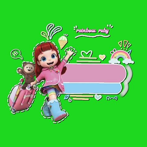 Watermark Template, Tela Verde Soft, Rainbow Ruby, Free Overlays, Helps Fps, Green Screen, Hello Kitty, Kitty, Screen