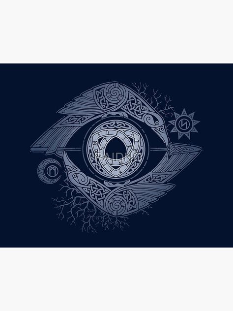 "ODIN'S EYE" Art Board Print by RAIDHO | Redbubble Odins Eye Symbol, Odin's Eye, Eye Symbol, Roman Art, The Trunk, Eye Art, Dnd Characters, Art Board, Top Artists