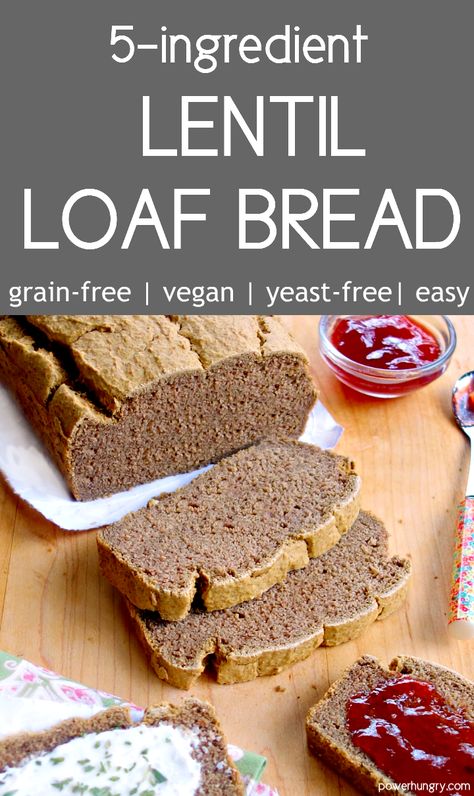 Vegan Protein Bread, Lentil Bread Vegan, Lentil Sandwich, Lentil Bread, Gluten Free Vegan Bread, Vegan Breads, Vegan Bread Recipe, Lentil Loaf, Grain Free Bread