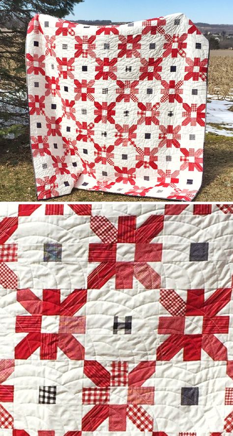 Picnic Fireworks Quilt - Free Pattern Fireworks Quilt, Baby Quilt Tutorials, Butterfly Quilt, Quilt Block Patterns Free, Jellyroll Quilts, Flower Quilt, Quilt Block Tutorial, Quilt Block Pattern, Butterfly Baby